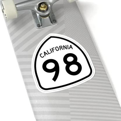 California 98 1957 (California) (Road Sign) STICKER Vinyl Kiss-Cut Decal - The Sticker Space