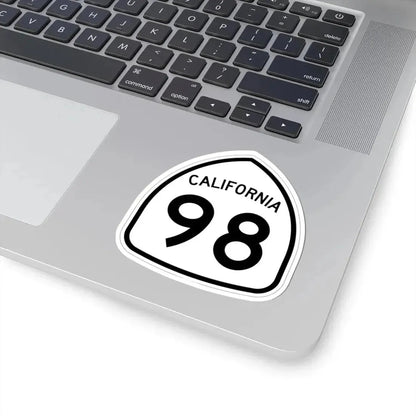 California 98 1957 (California) (Road Sign) STICKER Vinyl Kiss-Cut Decal - The Sticker Space
