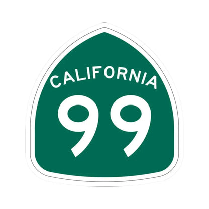 California 99 (California) (Road Sign) STICKER Vinyl Kiss-Cut Decal 2 Inch White - The Sticker Space