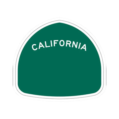 California blank wide (California) (Road Sign) STICKER Vinyl Kiss-Cut Decal 2 Inch White - The Sticker Space