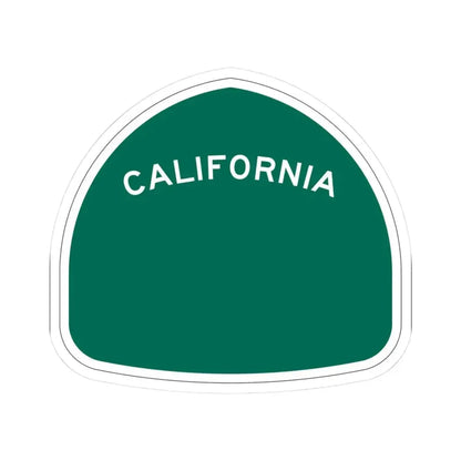 California blank wide (California) (Road Sign) STICKER Vinyl Kiss-Cut Decal 3 Inch White - The Sticker Space