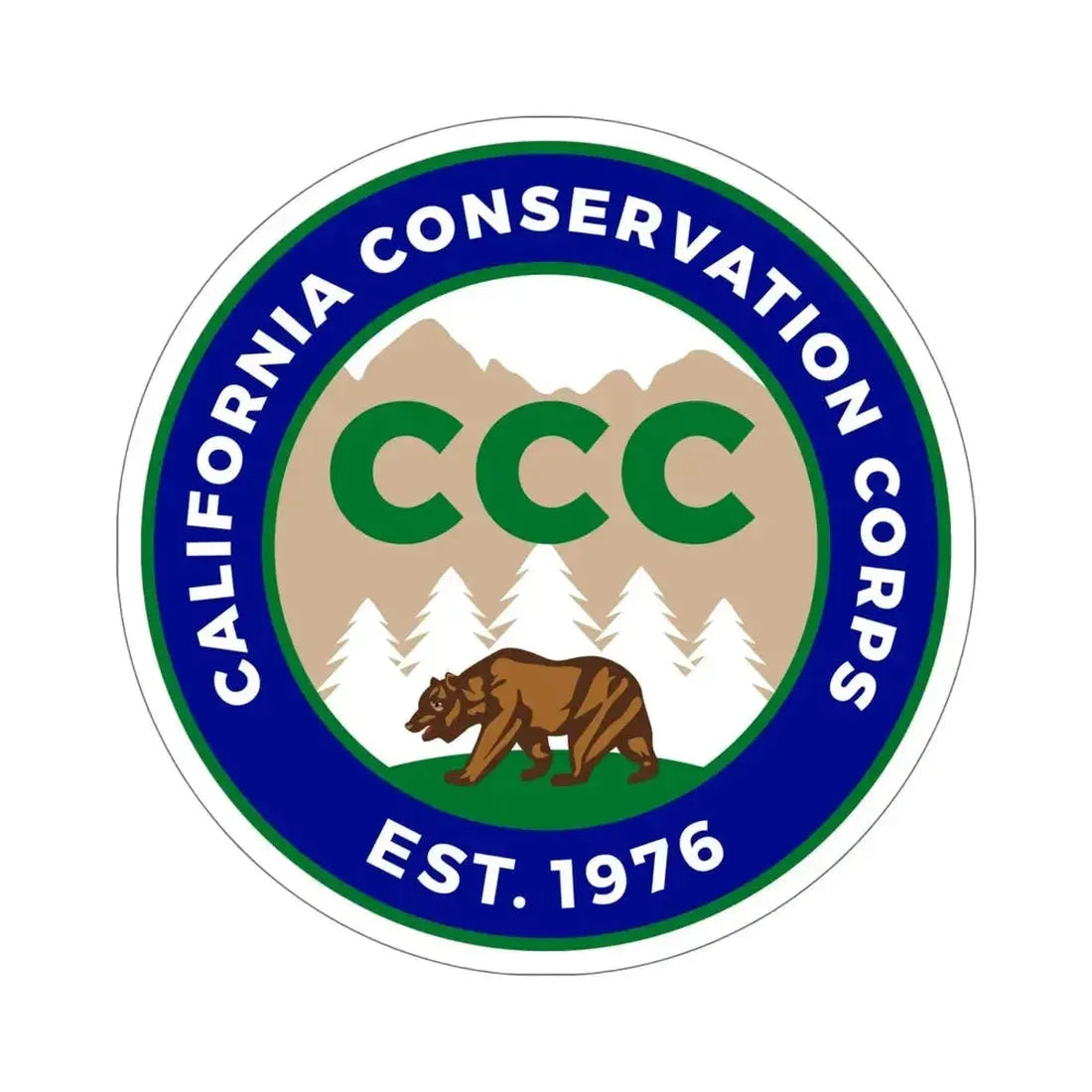 California Conservation Corps STICKER Vinyl Die-Cut Decal - The Sticker Space