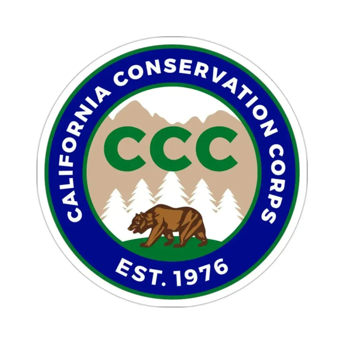 California Conservation Corps STICKER Vinyl Die-Cut Decal - The Sticker Space