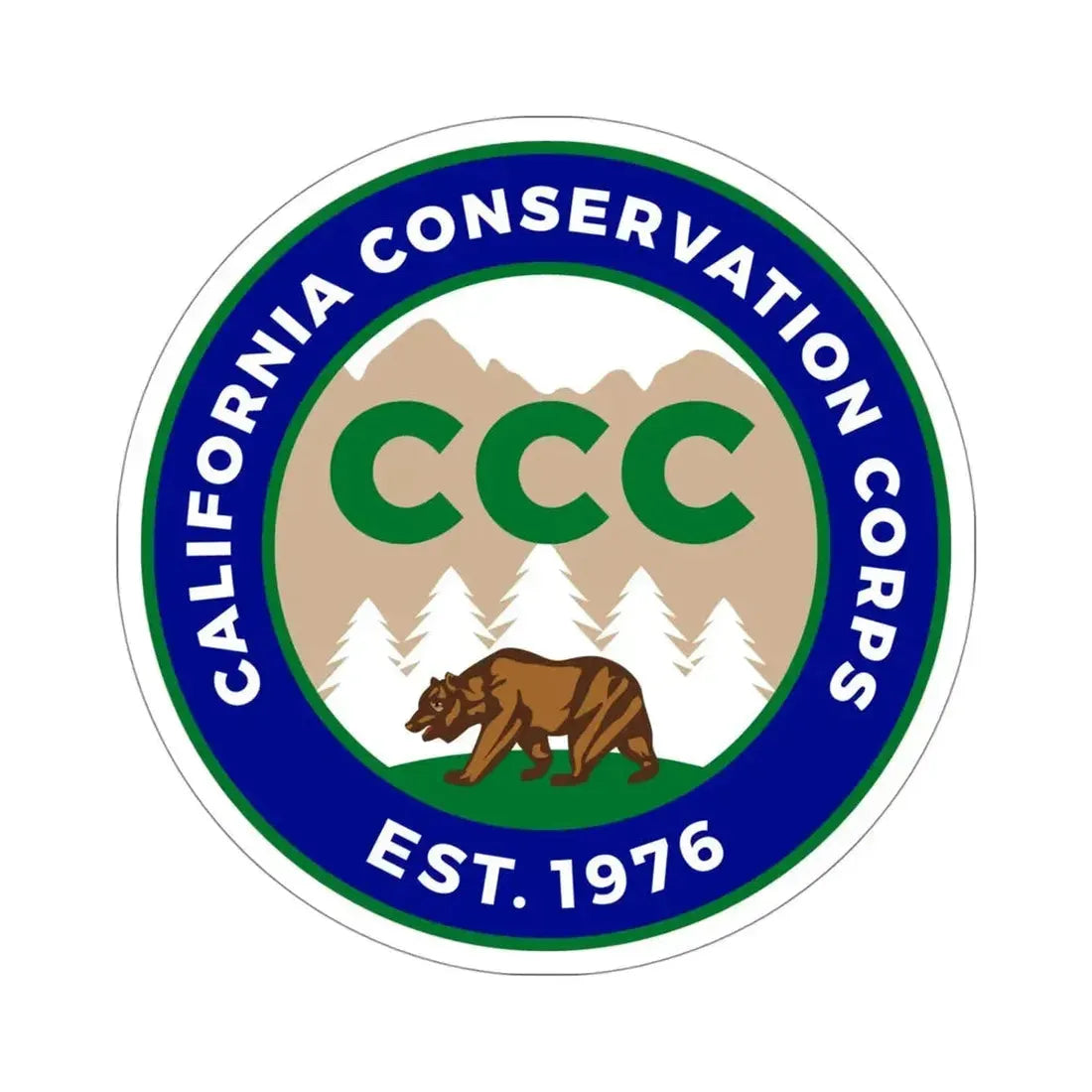 California Conservation Corps STICKER Vinyl Die-Cut Decal - The Sticker Space