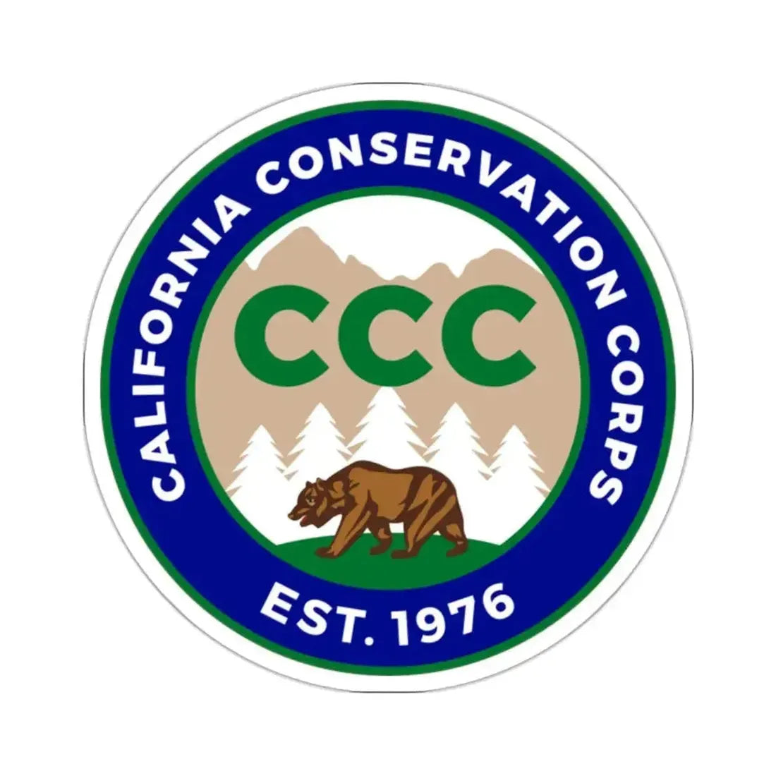 California Conservation Corps - STICKER Vinyl Kiss-Cut Decal - The Sticker Space