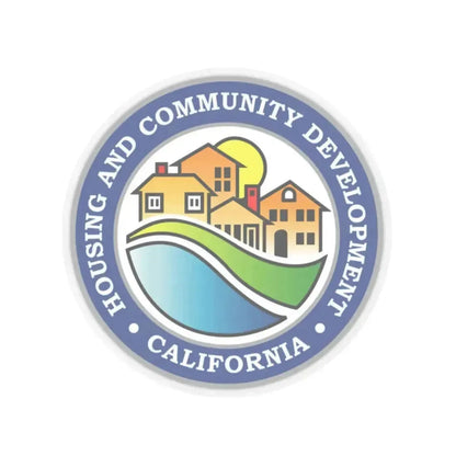 California Department of Housing and Community Development - STICKER Vinyl Kiss-Cut Decal 2 Inch Transparent - The Sticker Space