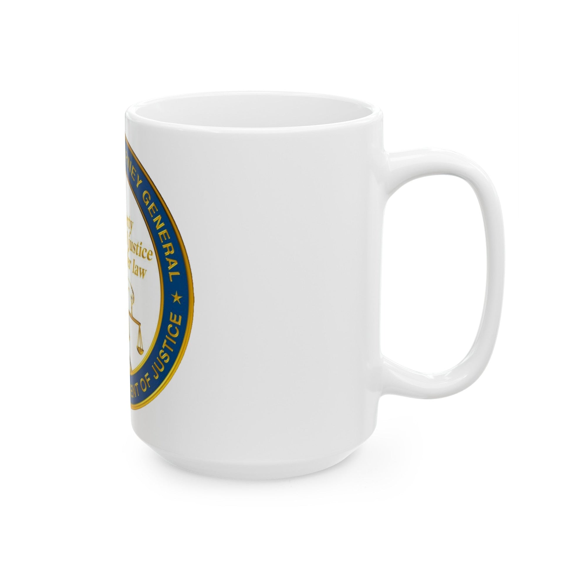 California Department of Justice v2 - White Coffee Mug-The Sticker Space