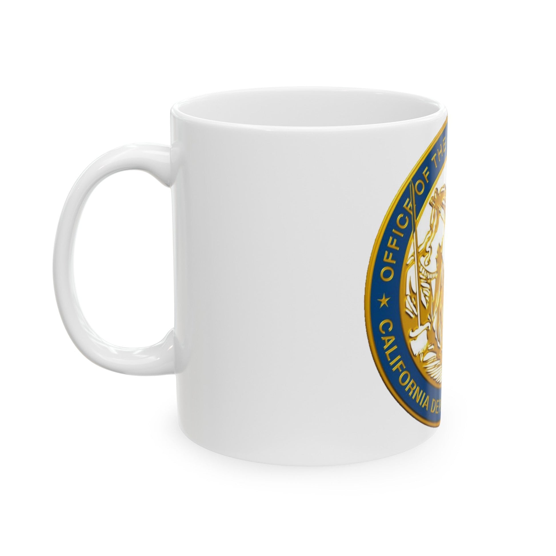 California Department of Justice v2 - White Coffee Mug-The Sticker Space