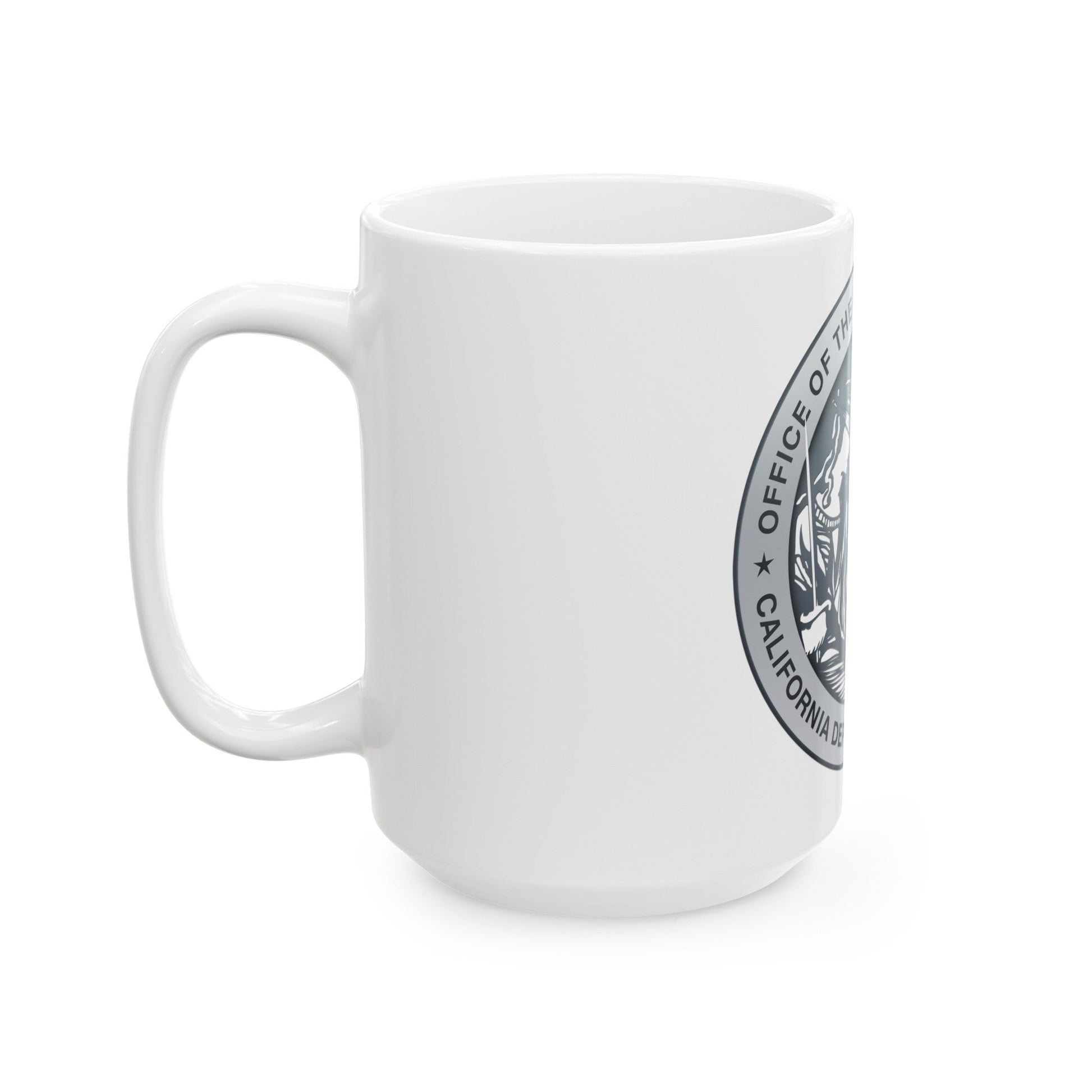 California Department of Justice - White Coffee Mug-The Sticker Space