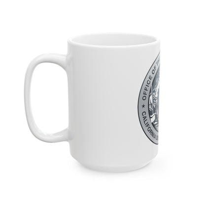 California Department of Justice - White Coffee Mug-The Sticker Space