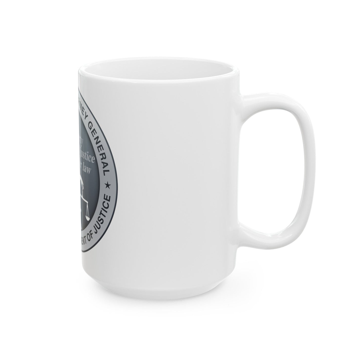 California Department of Justice - White Coffee Mug-The Sticker Space