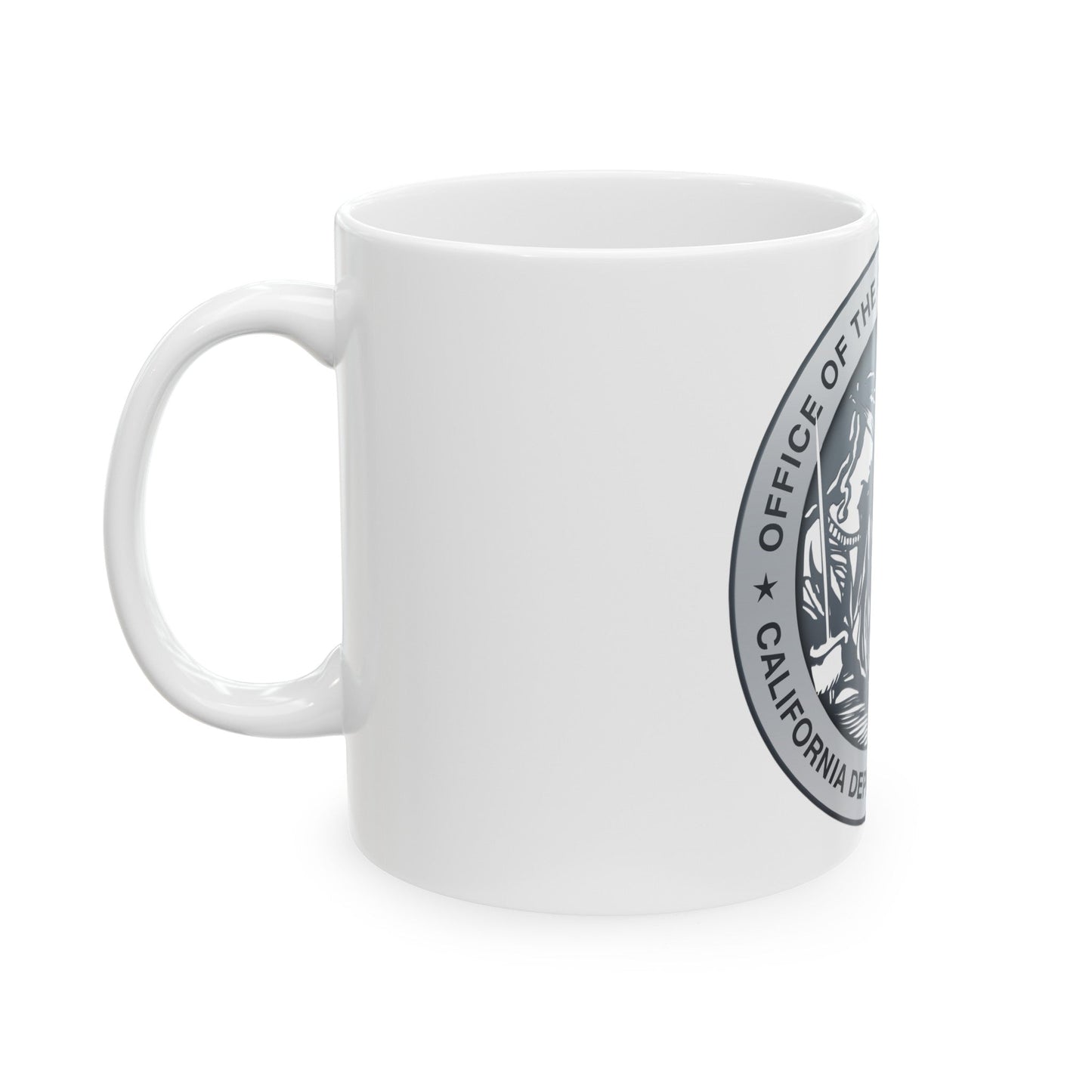 California Department of Justice - White Coffee Mug-The Sticker Space