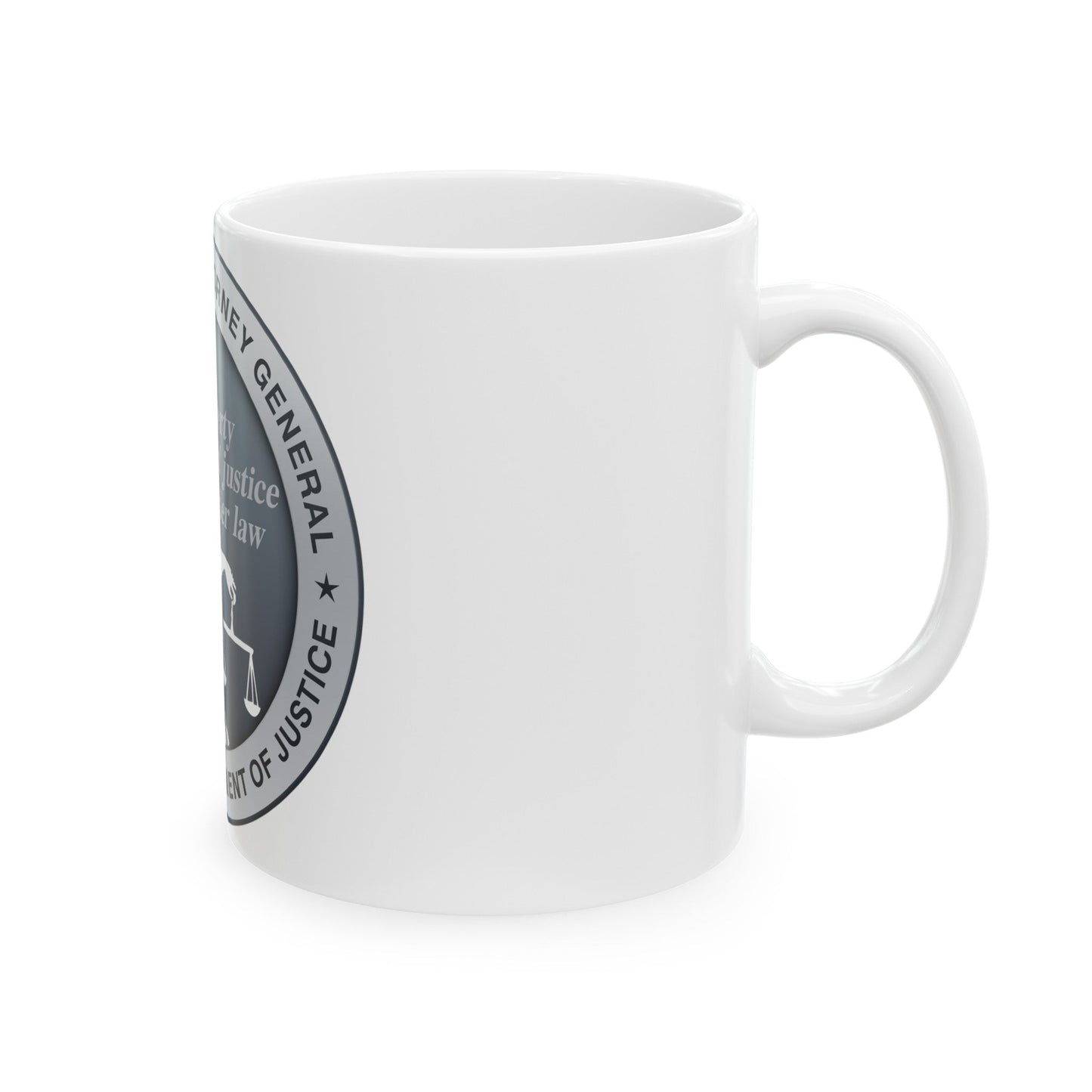 California Department of Justice - White Coffee Mug-The Sticker Space