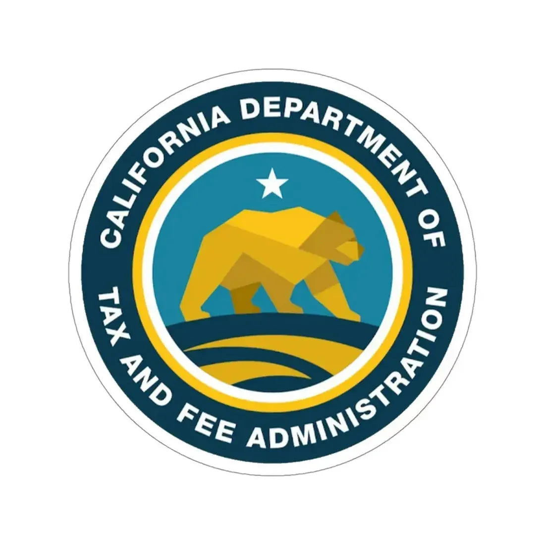 California Department of Tax and Fee Administration STICKER Vinyl Die-Cut Decal - The Sticker Space