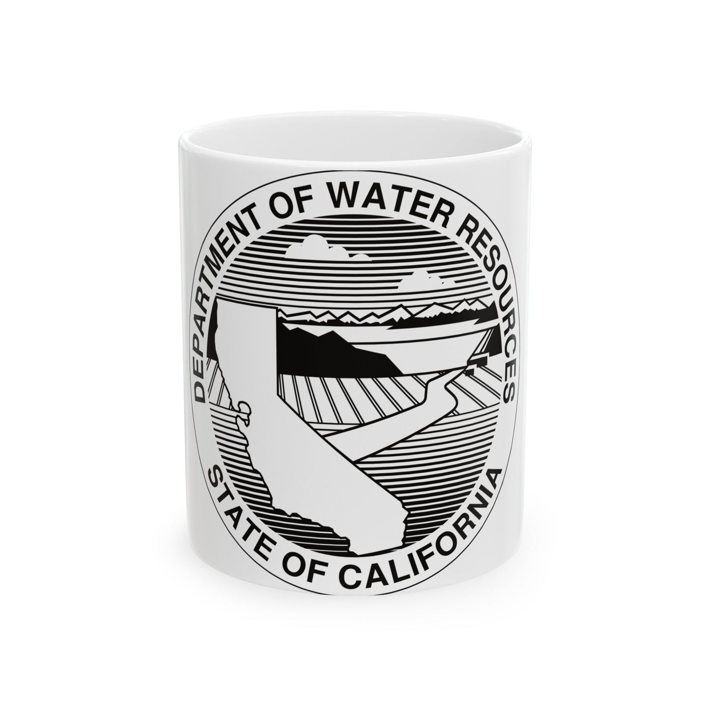 California Department of Water Resources - White Coffee Mug-11oz-The Sticker Space