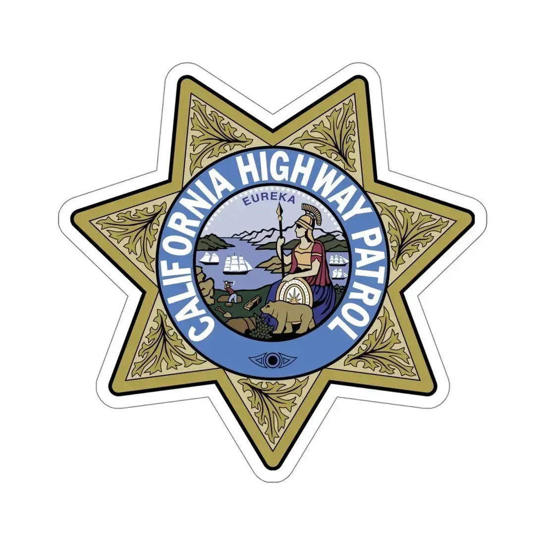 California Highway Patrol 2 STICKER Vinyl Die-Cut Decal - The Sticker Space