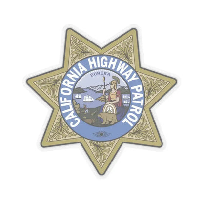California Highway Patrol 2 - STICKER Vinyl Kiss-Cut Decal 3 Inch Transparent - The Sticker Space