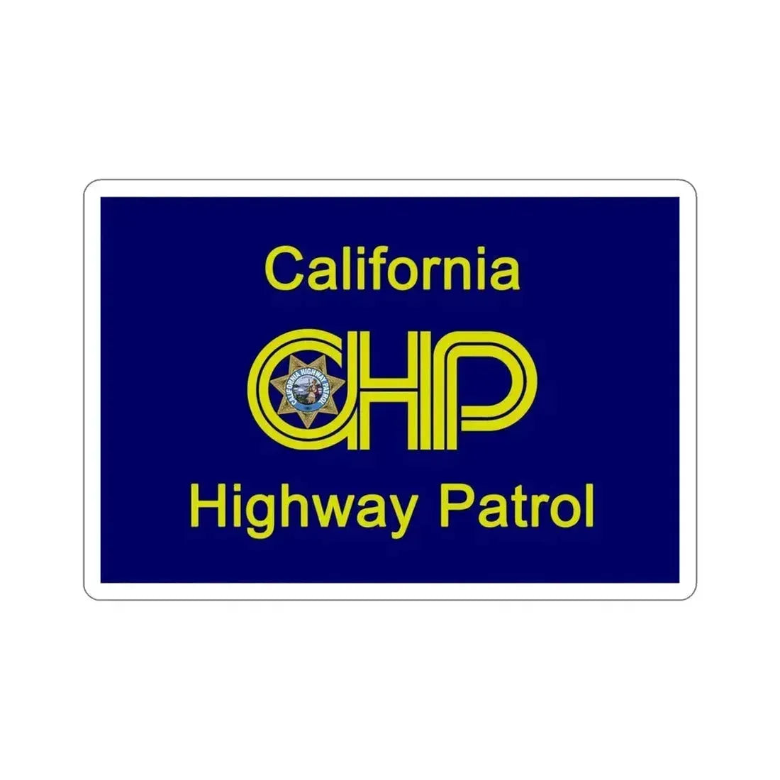 California Highway Patrol Flag STICKER Vinyl Die-Cut Decal 5 Inch - The Sticker Space