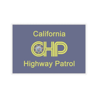 California Highway Patrol Flag - STICKER Vinyl Kiss-Cut Decal 2 Inch Transparent - The Sticker Space