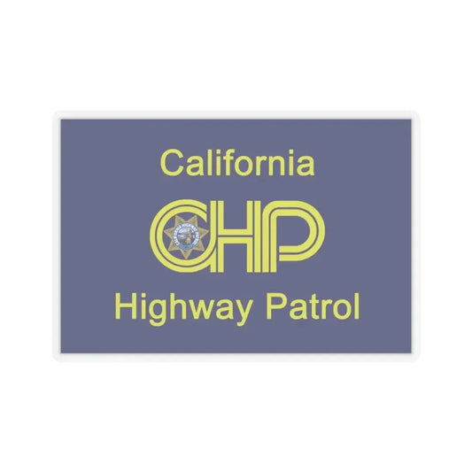 California Highway Patrol Flag - STICKER Vinyl Kiss-Cut Decal 3 Inch Transparent - The Sticker Space