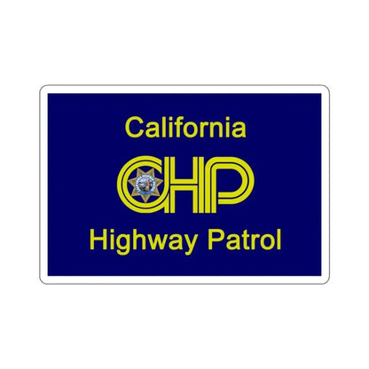 California Highway Patrol Flag - STICKER Vinyl Kiss-Cut Decal 3 Inch White - The Sticker Space