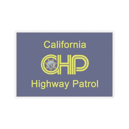 California Highway Patrol Flag - STICKER Vinyl Kiss-Cut Decal 4 Inch Transparent - The Sticker Space