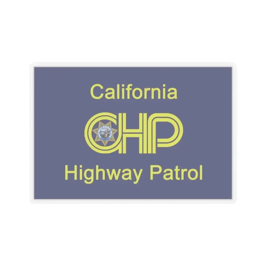 California Highway Patrol Flag - STICKER Vinyl Kiss-Cut Decal - The Sticker Space