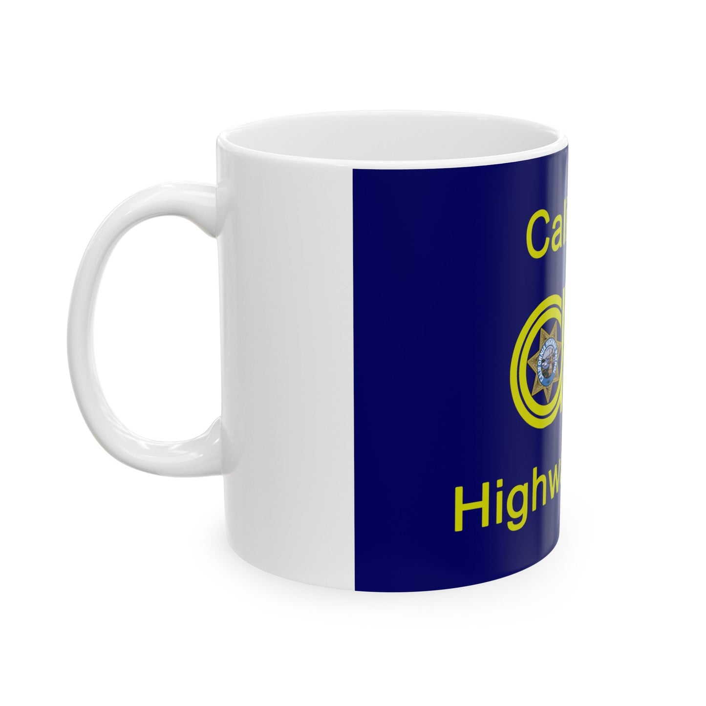 California Highway Patrol Flag - White Coffee Mug-The Sticker Space