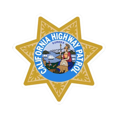 California Highway Patrol - STICKER Vinyl Kiss-Cut Decal 2 Inch White - The Sticker Space