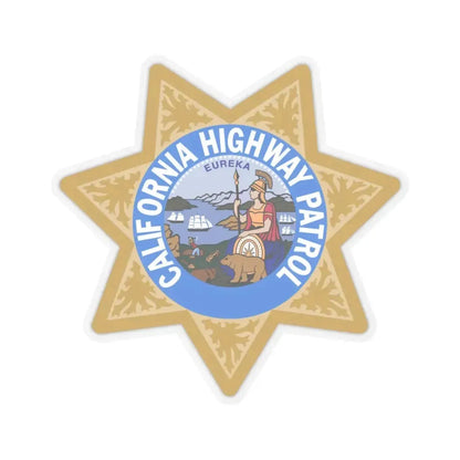 California Highway Patrol - STICKER Vinyl Kiss-Cut Decal 6 Inch Transparent - The Sticker Space