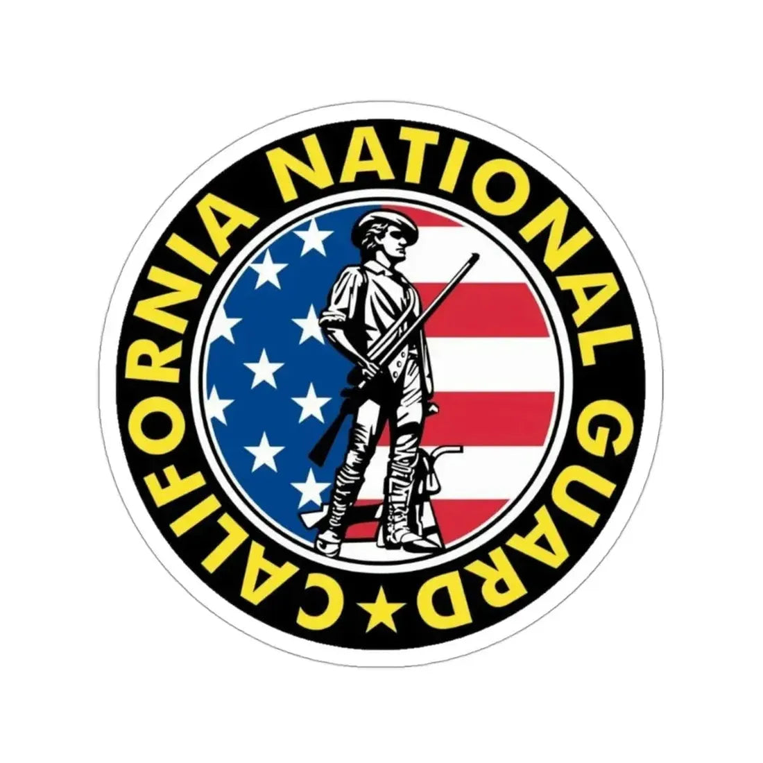 California National Guard STICKER Vinyl Die-Cut Decal 3 Inch - The Sticker Space