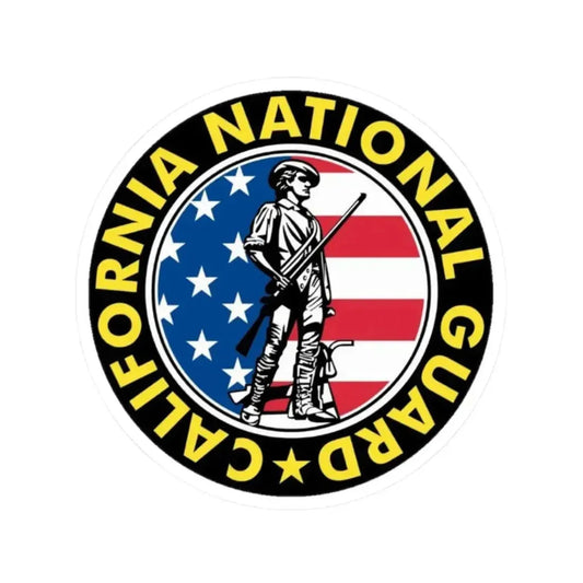 California National Guard - STICKER Vinyl Kiss-Cut Decal 2 Inch White - The Sticker Space