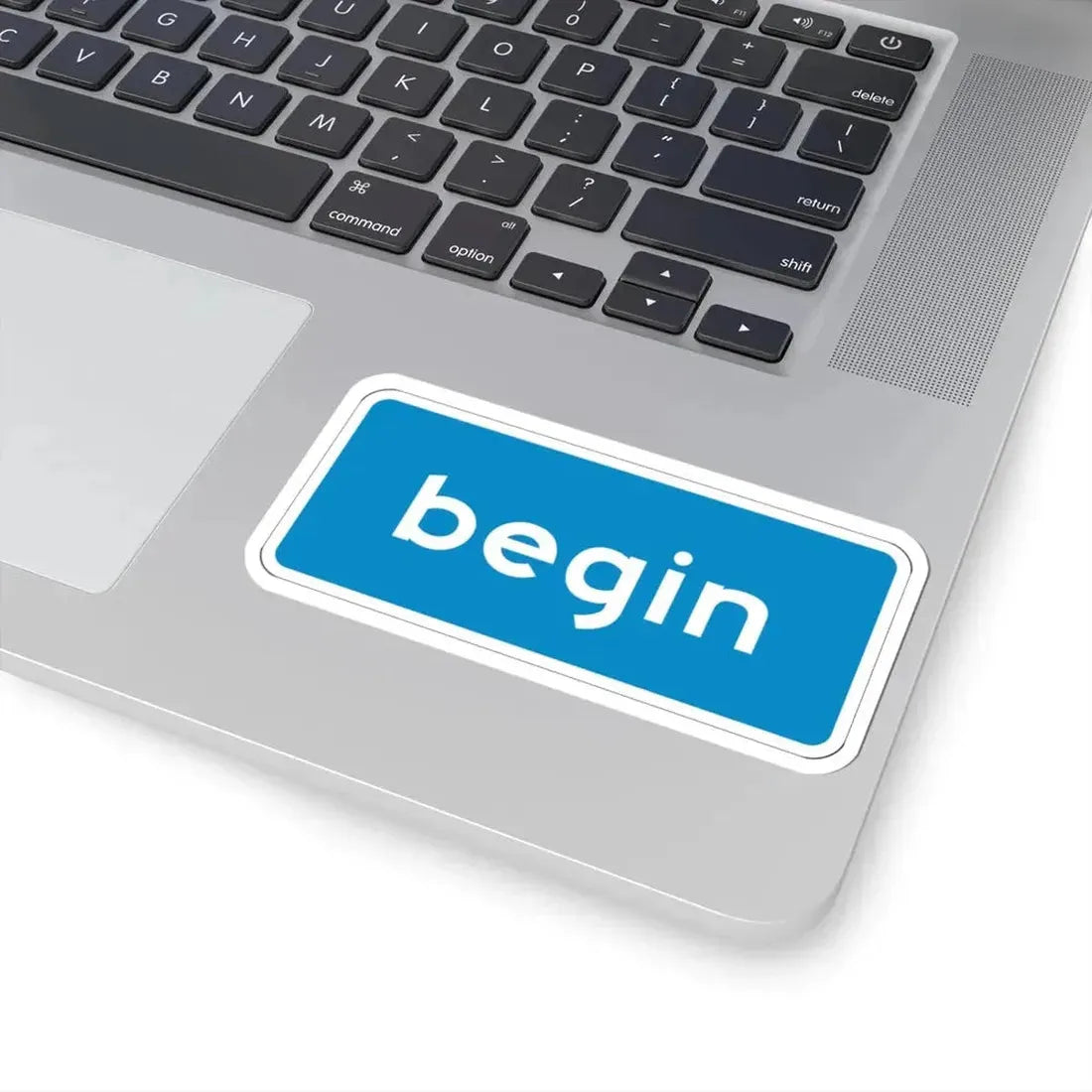 California Scenic begin (California) (Road Sign) STICKER Vinyl Kiss-Cut Decal - The Sticker Space