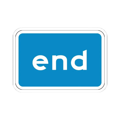 California scenic end (California) (Road Sign) STICKER Vinyl Kiss-Cut Decal 4 Inch White - The Sticker Space