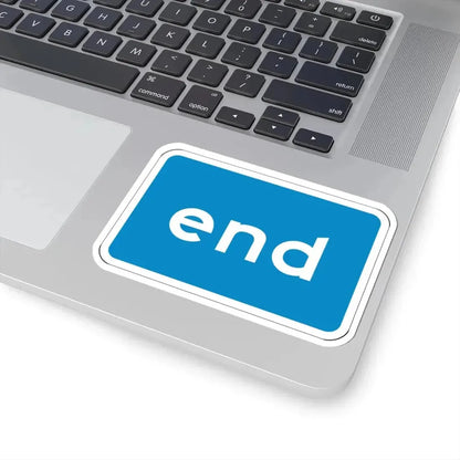 California scenic end (California) (Road Sign) STICKER Vinyl Kiss-Cut Decal - The Sticker Space