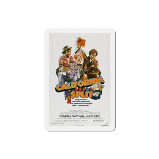 California Split 1974 Movie Poster Refrigerator Magnet 2 Inch - The Sticker Space