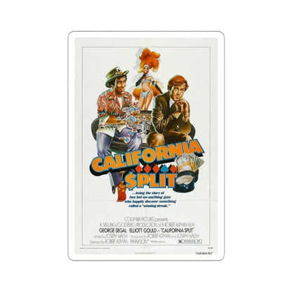 California Split 1974 Movie Poster STICKER Vinyl Die-Cut Decal - The Sticker Space