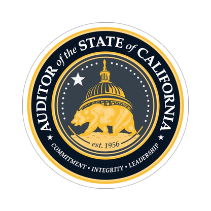 California State Auditor STICKER Vinyl Die-Cut Decal-3 Inch-The Sticker Space