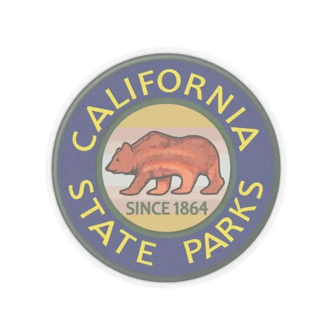 California State Park Ranger - STICKER Vinyl Kiss-Cut Decal 3 Inch Transparent - The Sticker Space