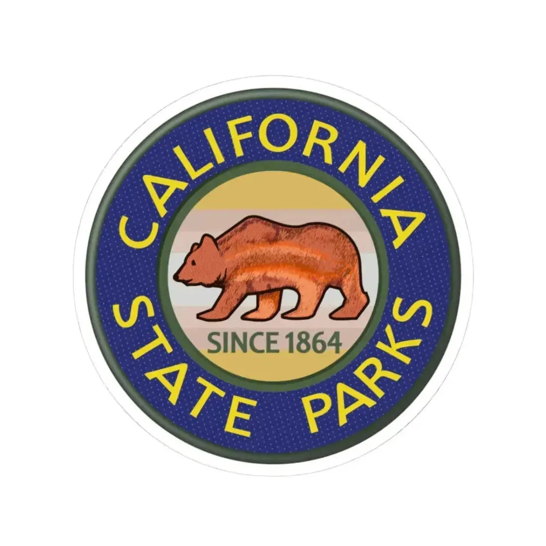 California State Park Ranger - STICKER Vinyl Kiss-Cut Decal 3 Inch White - The Sticker Space