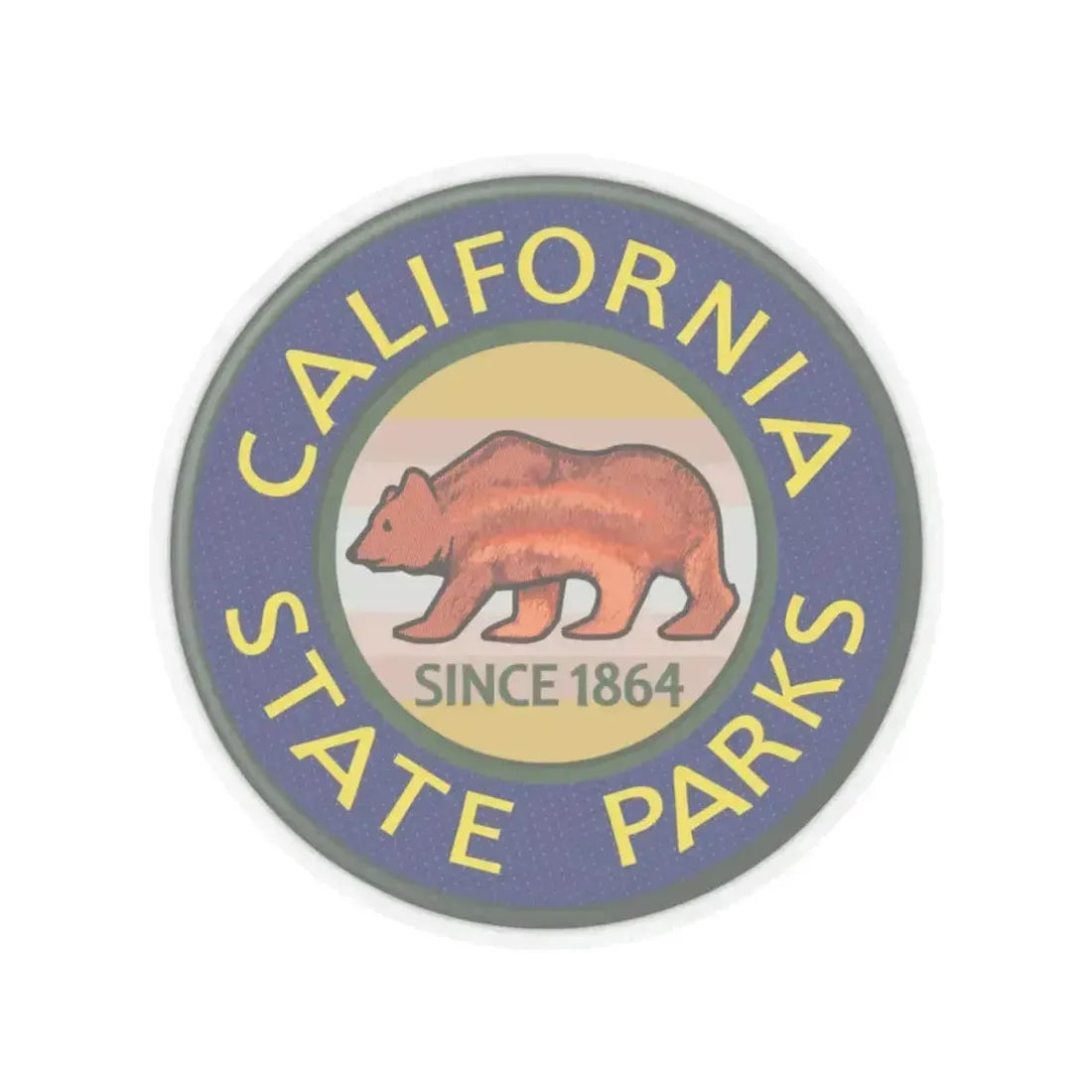 California State Park Ranger - STICKER Vinyl Kiss-Cut Decal 4 Inch Transparent - The Sticker Space