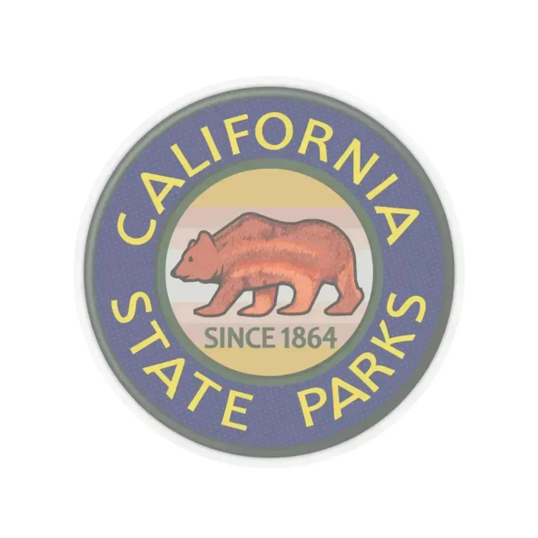 California State Park Ranger - STICKER Vinyl Kiss-Cut Decal 6 Inch Transparent - The Sticker Space