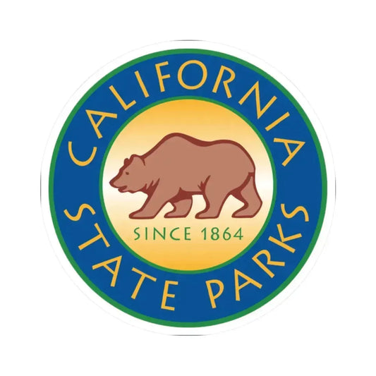 California State Parks - STICKER Vinyl Kiss-Cut Decal 2 Inch White - The Sticker Space