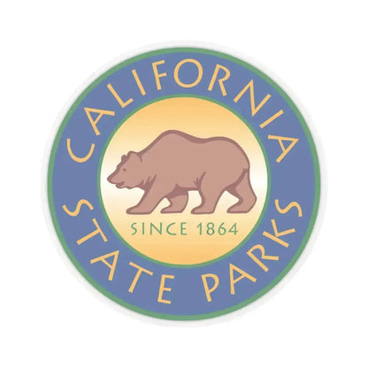 California State Parks - STICKER Vinyl Kiss-Cut Decal 3 Inch Transparent - The Sticker Space