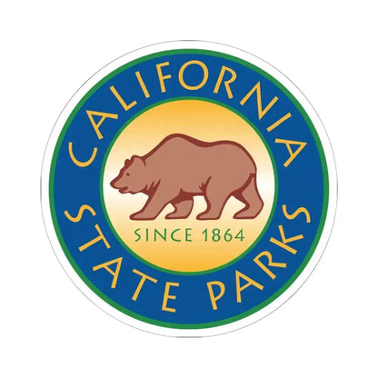California State Parks - STICKER Vinyl Kiss-Cut Decal 6 Inch White - The Sticker Space