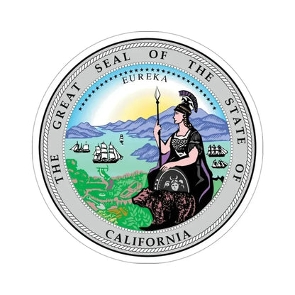 California State Seal STICKER Vinyl Die-Cut Decal - The Sticker Space