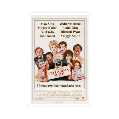 California Suite 1978 Movie Poster - STICKER Vinyl Kiss-Cut Decal 3 Inch White - The Sticker Space
