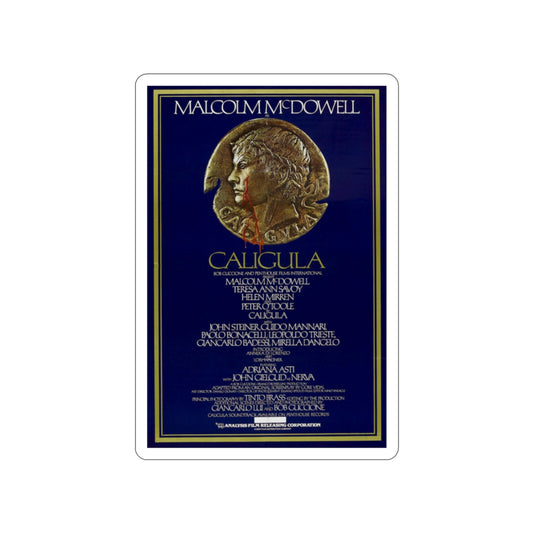 CALIGULA 1979 Movie Poster STICKER Vinyl Die-Cut Decal-2 Inch-The Sticker Space