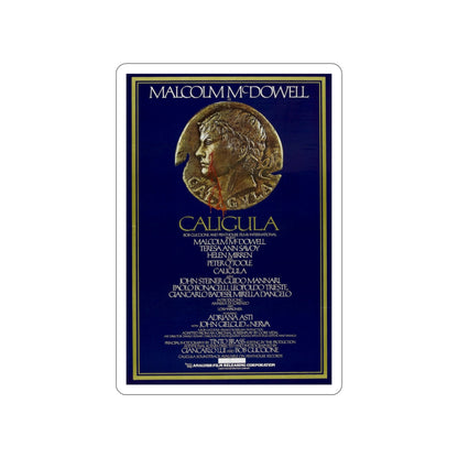 CALIGULA 1979 Movie Poster STICKER Vinyl Die-Cut Decal-3 Inch-The Sticker Space