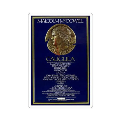 CALIGULA 1979 Movie Poster - STICKER Vinyl Kiss-Cut Decal 4 Inch White - The Sticker Space